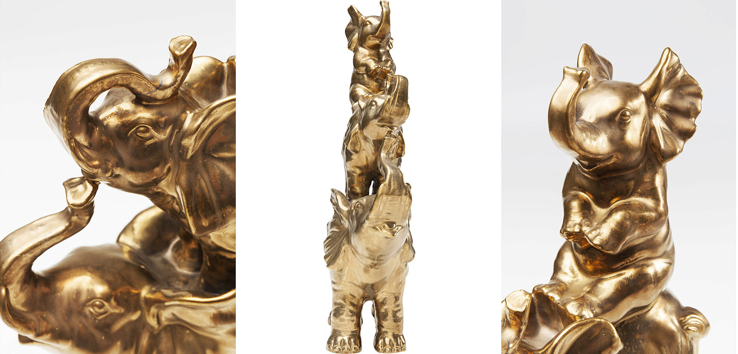 Статуэтка Family of Golden Elephants Статуэтка Family of Golden Elephants - Loft-Concept в Костроме