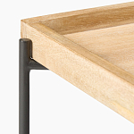 Журнальный стол с прямоугольной деревянной столешницей Urban Style Space варинант исполнения - 2 | Loft Concept в Костроме