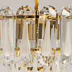 Люстра многоярусная с овальными прозрачными подвесками 28 см Harmonica варинант исполнения - 6 | Loft Concept в Костроме