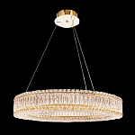 Люстра подвесная круглая из прозрачного хрусталя с золотым корпусом Selfsufficient варинант исполнения - 9 | Loft Concept в Костроме