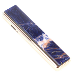 Зажигалка электронная с накладкой из натурального камня Содалит и с USB проводом для зарядки Stone Lighters варинант исполнения - 1 | Loft Concept в Костроме