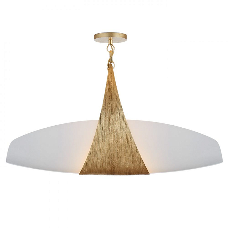 Люстра Utopia Large Linear Bath Pendant, Gild Золотой Белый Люстра Utopia Large Linear Bath Pendant, Gild Золотой Белый в Костроме | Loft Concept