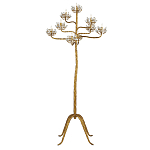 Торшер золотой в виде растения Golden Flower Glade варинант исполнения - 2 | Loft Concept в Костроме