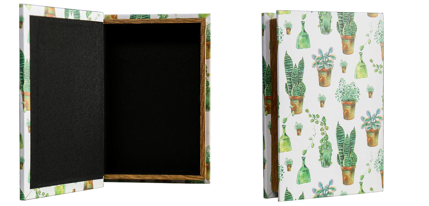 Шкатулка-книга Succulents Mirror Book Box Шкатулка-книга Succulents Mirror Book Box - Loft-Concept в Костроме