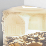 Встраиваемый в стену гипсовый светильник под покраску в античном стиле Antiquity Athena варинант исполнения - 11 | Loft Concept в Костроме