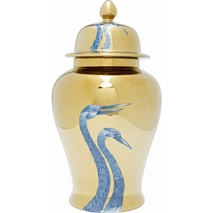 Ваза золотая с крышкой Married couple