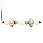 Подвесной светильник линейный с керамическими элементами 24W LED Fragrant Light варинант исполнения - 2 | Loft Concept в Костроме