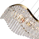 Люстра подвесная волнистой формы с хрустальными подвесками Ludivine Lighting варинант исполнения - 3 | Loft Concept в Костроме