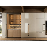 Кухонный гарнитур из камня и дерева с раздвижными дверцами TIVALÌ 2.0 Dada Engenereed Kitchen варинант исполнения - 2 | Loft Concept в Костроме