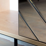 Шкаф с 2-мя зеркальными дверцами Serena Mirror Cabinet варинант исполнения - 4 | Loft Concept в Костроме