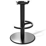 Барный стул вращающийся со спинкой Бежевый Велюр Vendramin Chair варинант исполнения - 4 | Loft Concept в Костроме