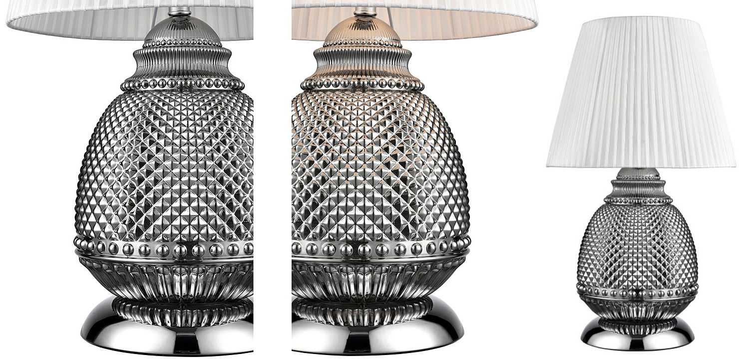 Настольная лампа Gloria Chrome Table Lamp Настольная лампа Gloria Chrome Table Lamp - Loft-Concept в Костроме