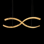 Люстра волнистой формы с фактурным хрустальным плафоном Light Delight варинант исполнения - 1 | Loft Concept в Костроме