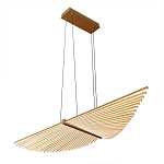 Люстра в виде распахнутых крыльев из тонких металлических планок Flight of Freedom варинант исполнения - 3 | Loft Concept в Костроме