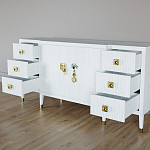 Большой Комод-буфет Elsa Dreams White с ящиками варинант исполнения - 6 | Loft Concept в Костроме