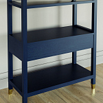 Стеллаж Elsa Dreams Blue со стеклянными полками и ящиком варинант исполнения - 6 | Loft Concept в Костроме