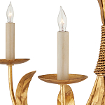 Люстра золотая с декором в виде перьев Bunch of Feathers варинант исполнения - 1 | Loft Concept в Костроме