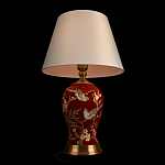 Настольная лампа бордовая с изображением птиц Slip Away варинант исполнения - 4 | Loft Concept в Костроме