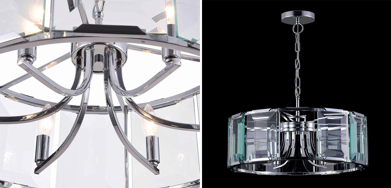 Люстра Harlow Crystal Round Chandelier chrome 6 Люстра Harlow Crystal Round Chandelier chrome 6 - Loft-Concept в Костроме