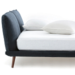 Двуспальная кровать с мягким изголовьем Daniel Bed варинант исполнения - 2 | Loft Concept в Костроме