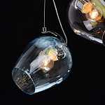 Люстра каскадная с 9-ю разноцветными стеклянными плафонами Kaleido варинант исполнения - 6 | Loft Concept в Костроме