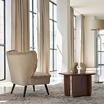 Кресло с декором бахрома Linen Fringe Chair Beige варинант исполнения - 8 | Loft Concept в Костроме