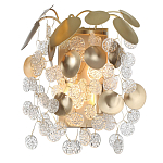 Бра с декоративными подвесками из прозрачного стекла в форме монеток FAIRYTREE Light варинант исполнения - 2 | Loft Concept в Костроме