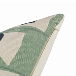 Подушка декоративная зеленого цвета с геометрическим рисунком Divine Abstractions варинант исполнения - 3 | Loft Concept в Костроме