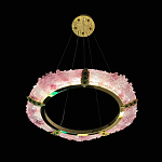 Люстра в форме кольца розовая Warm Pink Light варинант исполнения - 5 | Loft Concept в Костроме