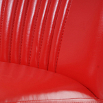 Кресло с обивкой из эко-кожи Harper Armchair Red варинант исполнения - 7 | Loft Concept в Костроме