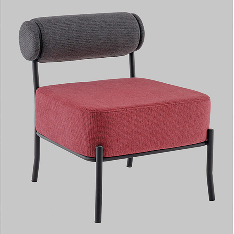 Кресло Ponpoun тёмно-серый бордо Красный Черный Серый в Костроме | Loft Concept 