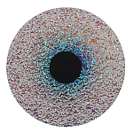 Бра круглое стеклянное с морозным эффектом Heterochromia варинант исполнения - 2 | Loft Concept в Костроме