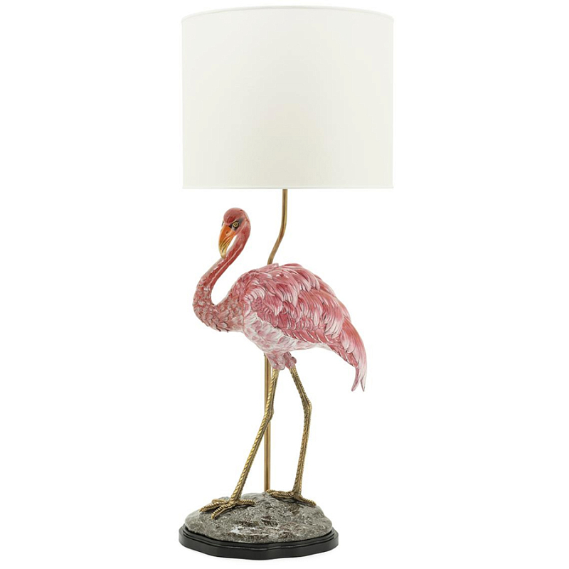 Настольная лампа ABHIKA LAMPTABLE FLAMINGO Розовый Золотой Настольная лампа ABHIKA LAMPTABLE FLAMINGO Розовый Золотой в Костроме | Loft Concept