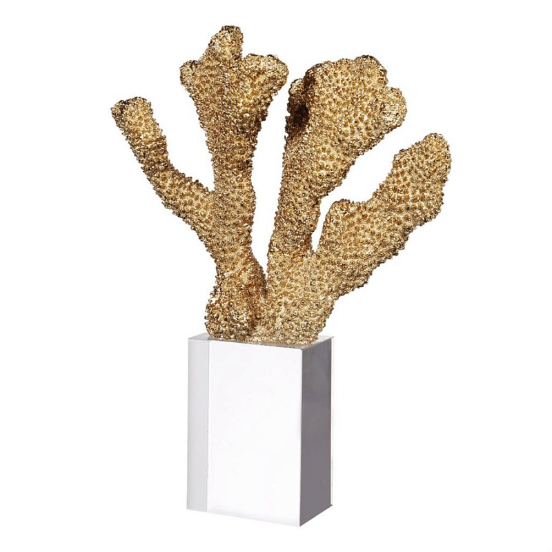 Статуэтка Gold Sea Cactus Золотой Прозрачный Статуэтка Gold Sea Cactus Золотой Прозрачный в Костроме | Loft Concept