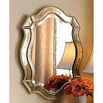 Зеркало настенное овальное в раме цвета шампань Mirror Splashes варинант исполнения - 1 | Loft Concept в Костроме