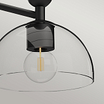 Люстра с 3-мя прозрачными полусферическими плафонами из стекла Alora Mood варинант исполнения - 8 | Loft Concept в Костроме