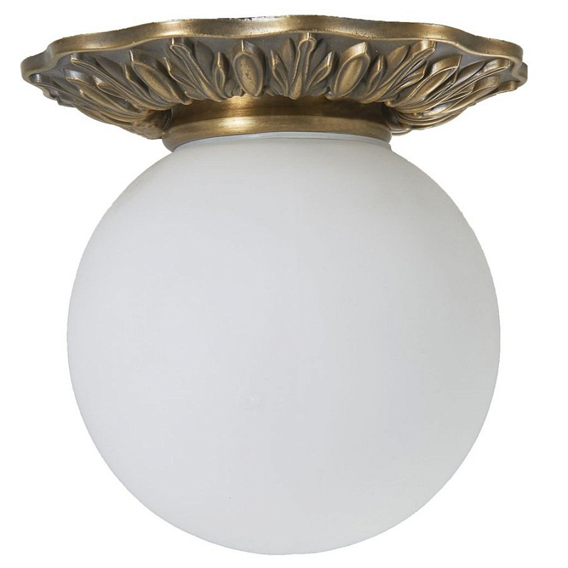 Потолочный светильник Globus Lamp Bronze Бронза Молочный Потолочный светильник Globus Lamp Bronze Бронза Молочный в Костроме | Loft Concept
