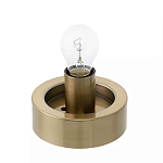 Настольный светильник с плафоном из затемненного стекла с рельефным узором Glass lampshade with Relief Pattern варинант исполнения - 2 | Loft Concept в Костроме