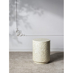 Приставной столик с рисунком из раковин устриц Bone Inlay варинант исполнения - 10 | Loft Concept в Костроме