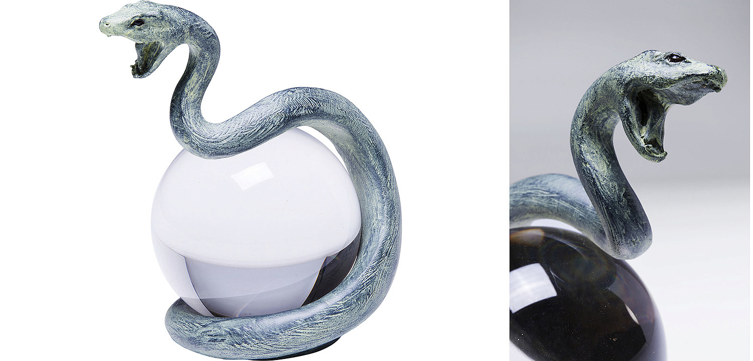 Статуэтка Змея на прозрачном шаре - Loft-Concept в Костроме