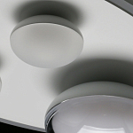 Потолочный светильник овальной формы белого цвета с 4-мя лампами Lunar Pebbles варинант исполнения - 11 | Loft Concept в Костроме