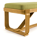 Скамья из ротанга с подушкой Mattia Rattan Bench варинант исполнения - 3 | Loft Concept в Костроме