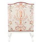 Кресло из массива бука бежевое с растительным орнаментом Raffael Beige Floral Armchair варинант исполнения - 2 | Loft Concept в Костроме