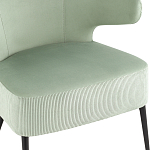 Современное мягкое кресло на металлических ножках Rakush Pistachio варинант исполнения - 6 | Loft Concept в Костроме