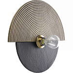 Круглый настенный фактурный светильник Textured Disc варинант исполнения - 1 | Loft Concept в Костроме