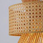 Подвесной светильник с абажуром из натуральных материалов Light Inside the Cell варинант исполнения - 4 | Loft Concept в Костроме