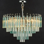 Дизайнерская люстра AQUA Blue Lagoon бирюзовое стекло несколько ярусов варинант исполнения - 6 | Loft Concept в Костроме