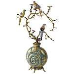 Бронзовый подсвечник Птичий рай Flora варинант исполнения - 2 | Loft Concept в Костроме