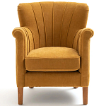 Кресло велюровое на ножках из массива ясеня Jessie Armchair варинант исполнения - 2 | Loft Concept в Костроме