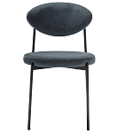 Стул металлический с мягкой спинкой и сиденьем из велюра Alfie Chair варинант исполнения - 5 | Loft Concept в Костроме